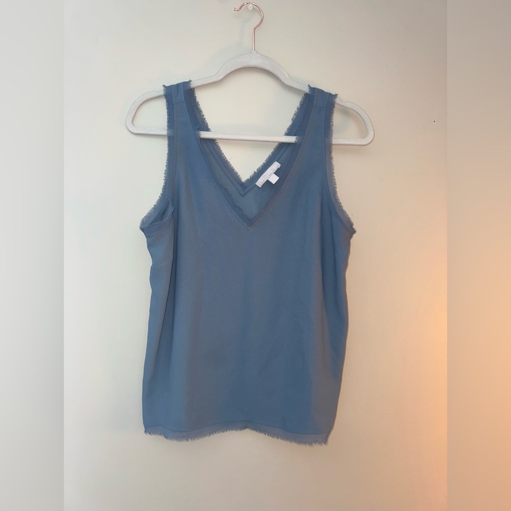Dusty Blue tank blouse